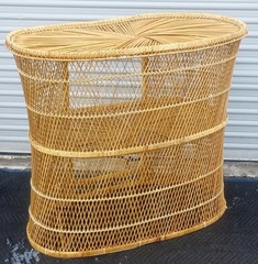 Vintage Rare Unique Custom Sunburst Bohemian Wicker Bar Philippines