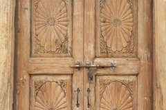 Tall Antique Indo-Portuguese Entrance Door
