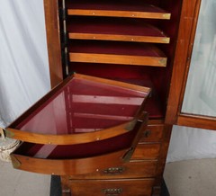 Antique Walnut Dental Storage Cabinet – Harvard Company –