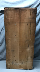 VTG Oak Double Door Bookcase Doctors Medicine Cabinet 20×43 Old 1502-25B