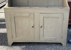 Stephen D VanOrmer hand-built Pennsylvania country painted dry sink cupboard