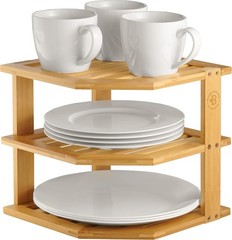 Cabinet Organizer 9.5 inches tall x 10 deep x 10 wide, Bamboo