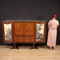 Italian bar cabinet sideboard modern design Fratelli Rigamonti Desio Milan 900
