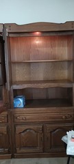 German Shrank (Wall Unit). Very Nice w/carved doors.
