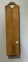 Vintage Wooden Wall Cabinet with Heart accent Cutout