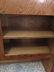 Mid Century Vintage Childs Play Kitchen China Cupboard Hutch Handmade Adorable!