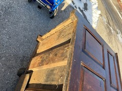 Antique Livery cabinet cupboard oak raised panel Pilgrim Period Farm House