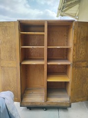 Antique Oak Post Office Cabinet,