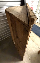 Antique Primitive Corner Cupboard Original Paint 48″ x 64.5″ Found in Atlanta