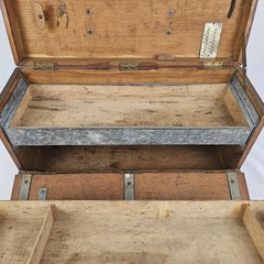 Wooden Machinest Cabinet Jewelers Specimen Watch Storage Chest Vintage Handmade