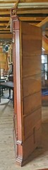 VICTORIAN QUARTERSAWN OAK CORNER CHINA CABINET