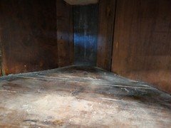 Circa 1860’s 2 piece Walnut Corner Cabinet