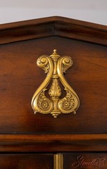 L71332: HICKORY WHITE Regency Style Mahogany China Display Cabinet