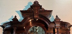 American Antique 9′ tall Renaissance Revival Rosewood Etagere Entry Console 1860