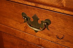 E.A. Clore Bench Made Solid Walnut Step Back Hutch
