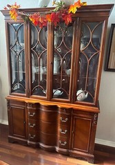 Antique Wood China Cabinet