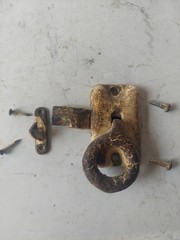 Original Wilson Kitchen Cabinet Door Ring Latch Hoosier Cabinet Lot # 750 A