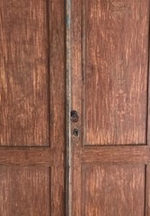 Antique Rustic Anglo Indian Almirah Armoire Storage Cabinet 2 Shelves