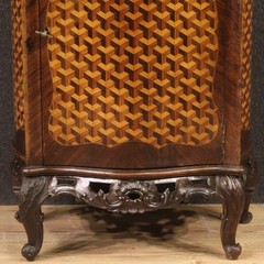 Sideboard in inlaid wood vintage furniture antique style 20th century cabinet