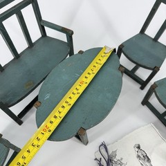 French Signed Bonne Fete Petite Simone 20 Fevrior 1918 antique Doll Furniture
