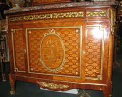 Louis XVI Style Commode Side Cabinet Sideboard