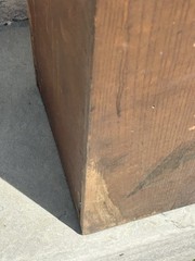 Industrial Oak Thompson Cabinet Co. Printers Cubby Furniture, 31” X 10 X 10 1/2