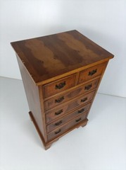 Chest of Drawers Archive Cabinet Hallway End Table Nightstand carved wood Inlay