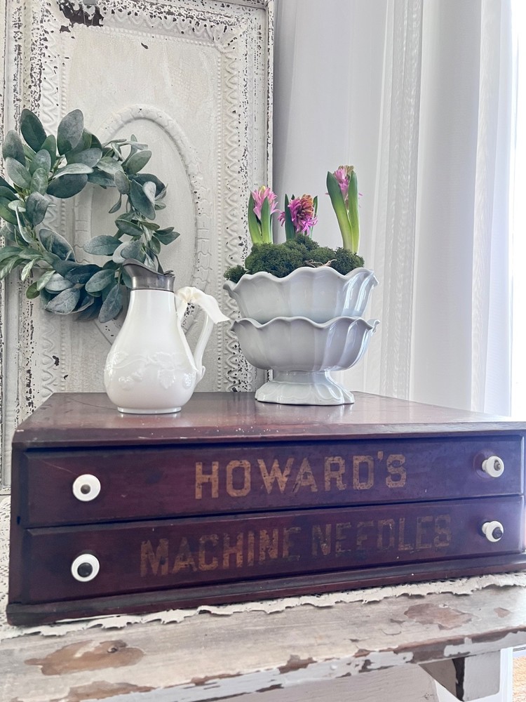 Antique Howard Two Drawer Cabinet