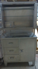 Unitron Turnkey Freestanding Stainless Steel Medical Cabinet with Glass Shelves