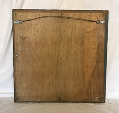 Vintage Decorative Salvaged Tin Ceiling 23″ SQ. Silver Metal Mirror Old 789-25B