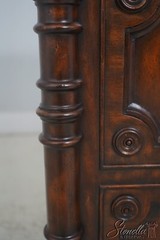 64037EC: MAITLAND SMITH Distressed Mahogany 1 Drawer Cabinet