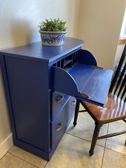 Vintage Wood art deco dresser / desk