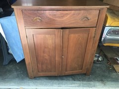 Antique Solid Walnut Country Primitive Jelly Cupboard Cabinet Circa 1850’s