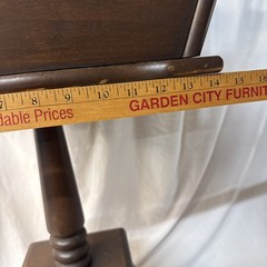 MCM Turned Wood Sewing Spool Knit Yarn Tray Stand Magazine Plant Storage Handle