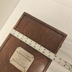 Antique American Sales Book Co Oak Receipts Cabinet Recapitulator Country Store