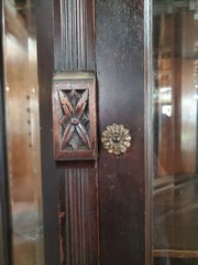 VICTORIAN EASTLAKE CHERRY CORNER CUPBOARD