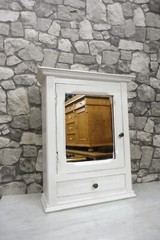 Antique Wooden French Bathroom Cabinet Wall Cabinet Shabby Chic White