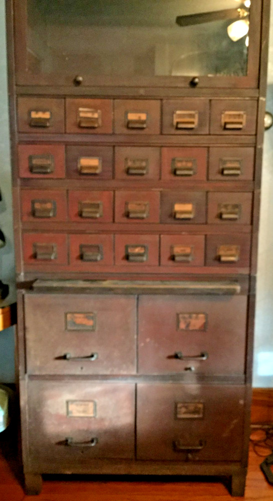 Art Metal Jamestown ny Stacking File Cabinet Antique Large Tall Impressive