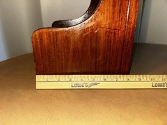 Antique 10”x24” Wooden Shaving Stand, Beveled Mirrors, 2 Shelves w/Drawer