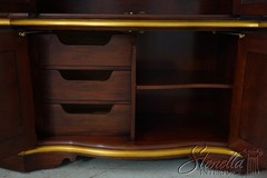 65943EC: KARGES French Louis XV Gold Gilt Trim China Cabinet
