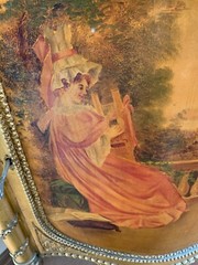 BEAUTIFUL ANTIQUE VICTORIAN HAND PAINTED MUSIC CABINET ***LOCAL PICK UP ONLY***