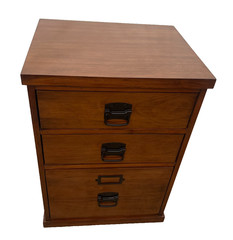 Vintage File Cabinet Mission Arts and Crafts style Three Drawers One Legal sz 1A