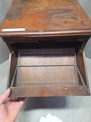 rare antique 1800’s hand made painted National Cabinet file letter cabinet box