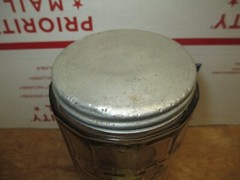 HOOSIER CABINET ORIGINAL TEA SPICE JAR GLASS LOT # 65