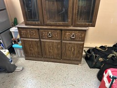 Elegant 2-Piece China Cabinet: 40” x 70” Hutch for Sale!