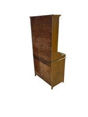 Antique paint decorated Folk Art cupboard cabinet grained Childs size 1900