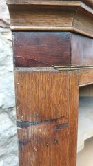 Elegant Georgian Hanging Corner Cabinet/Cupboard With Mahogany Banding