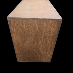 Antique Oak Card Catalog File Box Rare Size Bankers Loan Cards 14 x 10 x 7