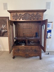 Vintage Rare Solid Wood Armoire