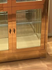Mastercraft Brass Illuminated Curio Display Cabinets Pair Hollywood Regency